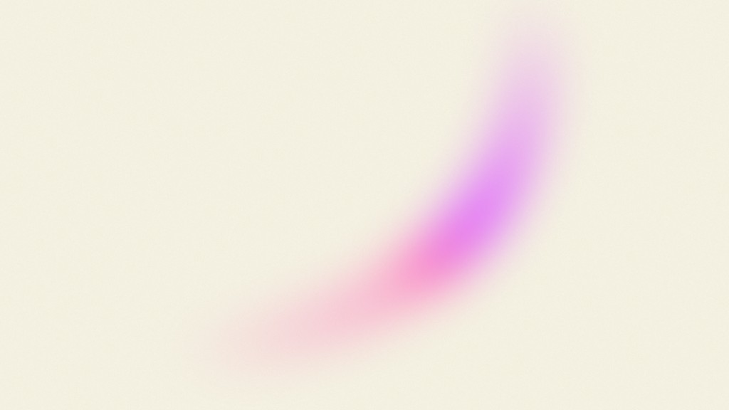 Soft ivory background with a purple and pink gradient swash.
